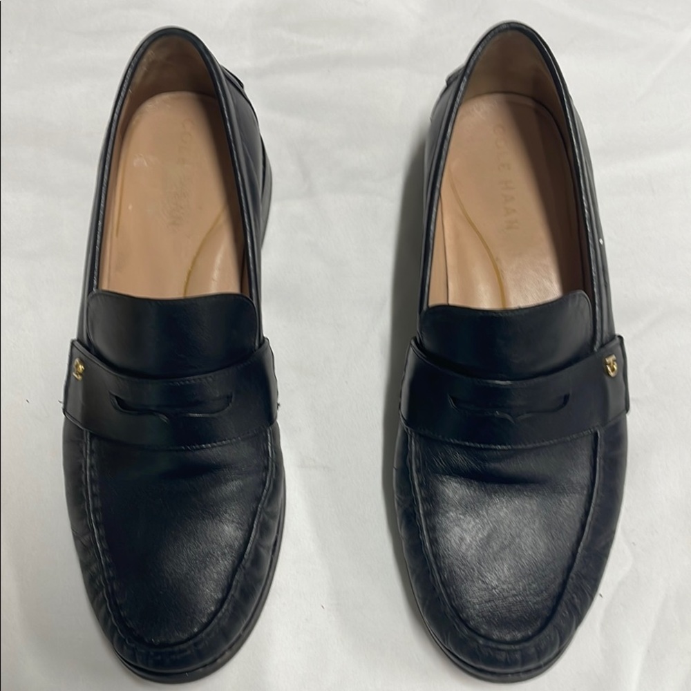 Cole Haan Black Leather Loafers
